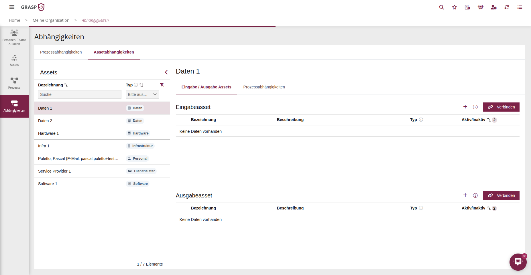 Abhängigkeiten verwalten